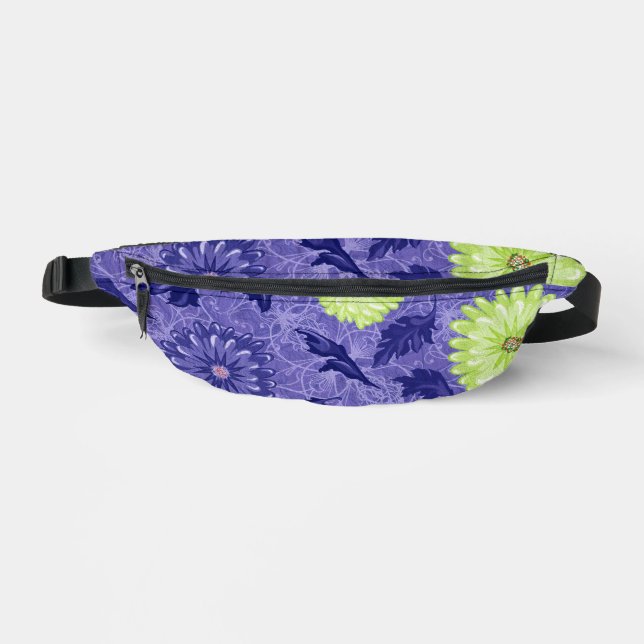 Mitternachts-Daisy-Garten Bauchtasche (Vorderseite)