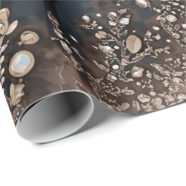 Mitternachts-Diamant-Glamour Geschenkpapier