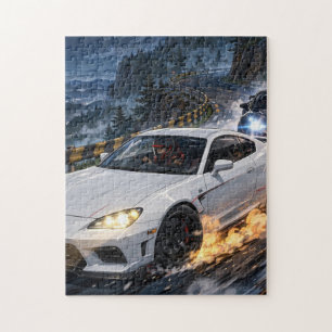 Mitternachts-Drift-Rennfahrer Puzzle