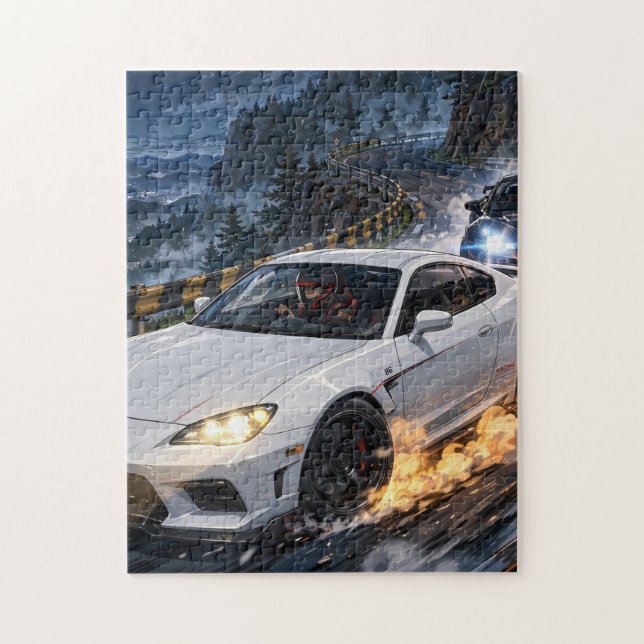 Mitternachts-Drift-Rennfahrer Puzzle (Vertikal)