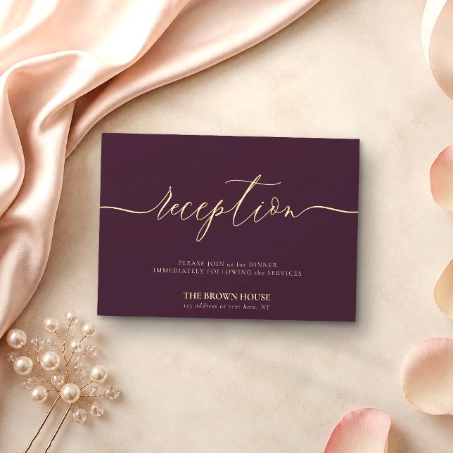 Mitternachts-Feigen-Formal-Hochzeit nach dem Abend Einladung (Von Creator hochgeladen)