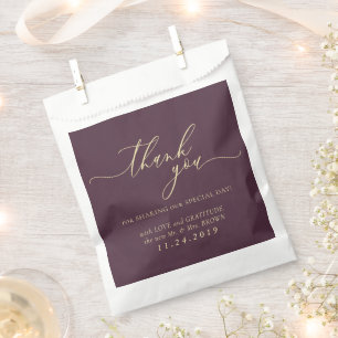 Mitternachts-Feigen- und Champagner-Formal-Minimal Geschenktütchen