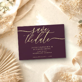 Mitternachts-Feigen- und Champagner-Hochzeit-Speic Save The Date