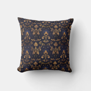 Mitternachts-Gold-Barock-Princesscore Kissen