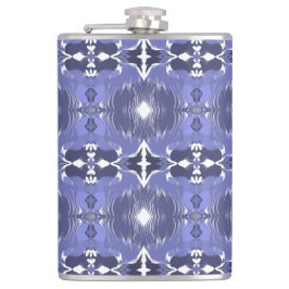 Mitternachts-Indigo-Kaleidoskop Flachmann