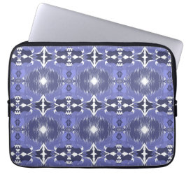 Mitternachts-Indigo-Kaleidoskop Laptopschutzhülle