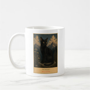 Mitternachts-Majestät: Bombay-Katze Kaffeetasse