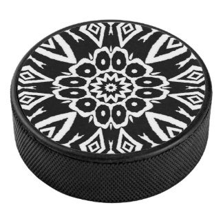 Mitternachts-Mandala Eishockey Puck