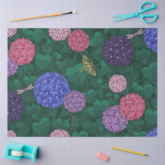 Mitternachts-Mantis und Mond-Motte Tissue-Papier Seidenpapier (Basteln)