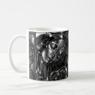 Mitternachts-Marmor-Tasse Kaffeetasse