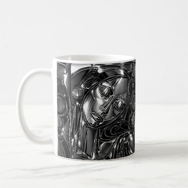 Mitternachts-Marmor-Tasse Kaffeetasse (Links)