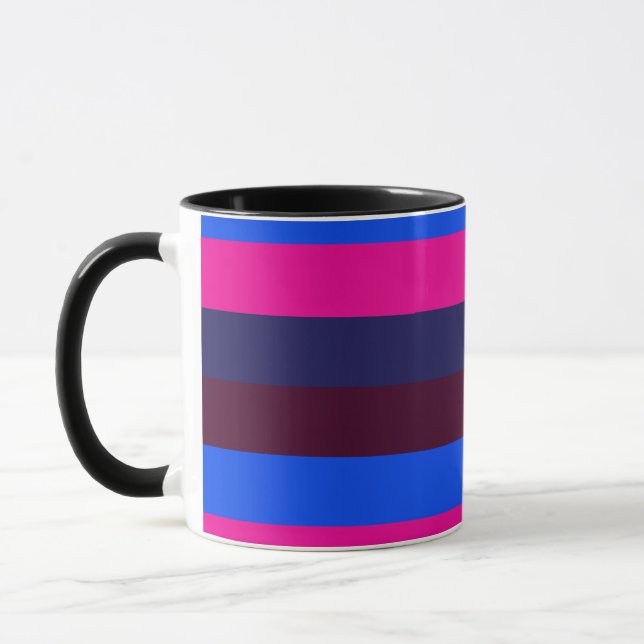 Mitternachts Neonstreifen Tasse (Links)