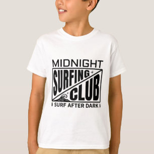 Mitternachts-Surfclub Mondlicht-Surfer Leben T-Shirt