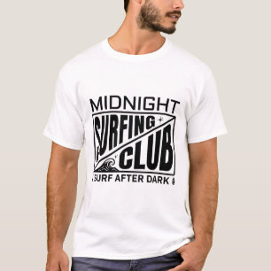Mitternachts-Surfclub Mondlicht-Surfer Leben T-Shirt