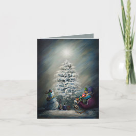 Mitternachts-Weihnachtszauber Karte