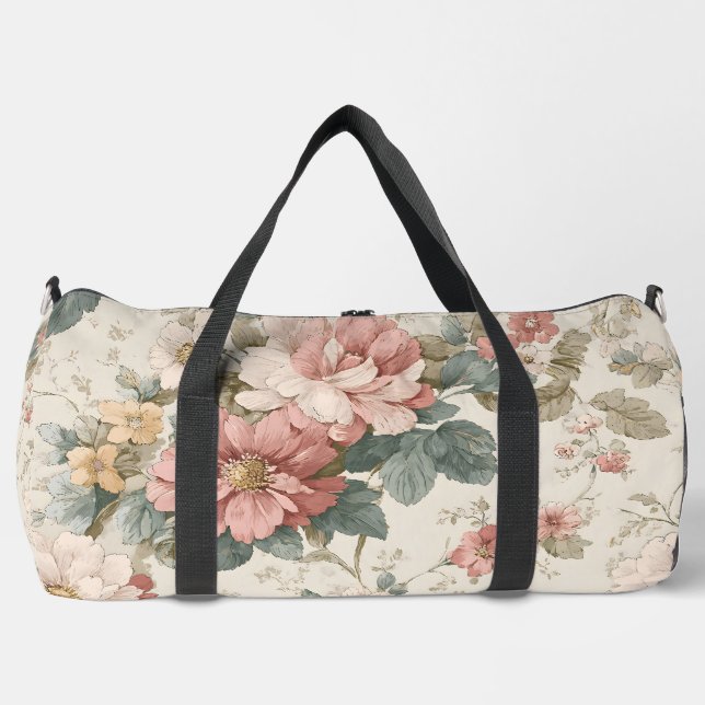 Mitternachts-Wiesen-Wildblume  Duffle Bag (Vorderseite)