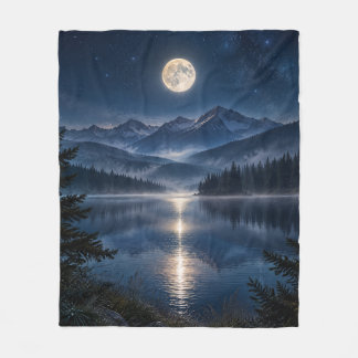 Mitternachts-Wilderness-Luxus-Fleece-Decke Fleecedecke