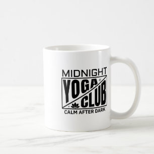 Mitternachts-Yoga-Club Lustiger Meditationslehrer Kaffeetasse