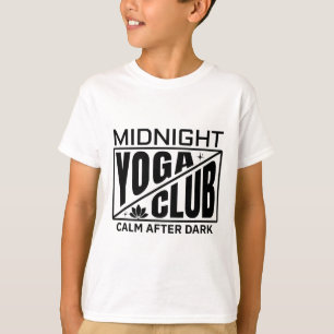 Mitternachts-Yoga-Club Lustiger Meditationslehrer T-Shirt