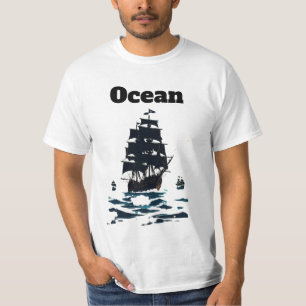 Mitternachtsarmada Segel des schweigenden Meeres S T-Shirt