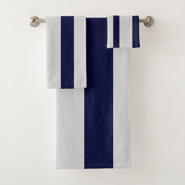 Mitternachtsblau Badhandtuch Set (Insitu)