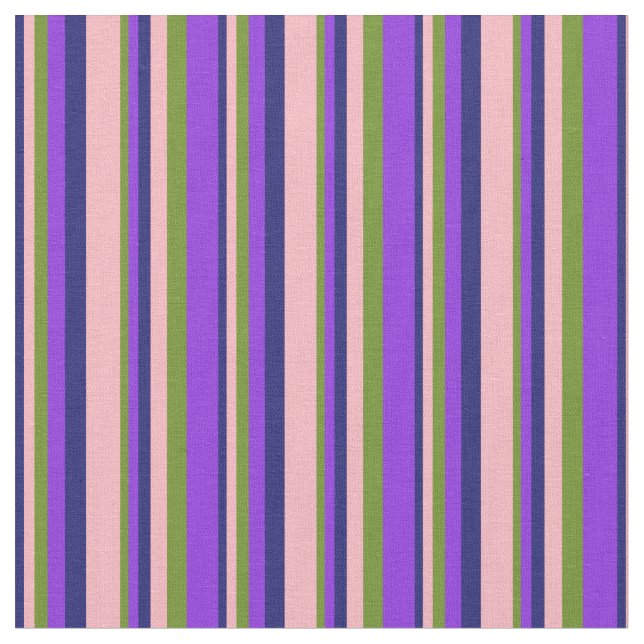 Mitternachtsblau, hellrosa, grün und Lila gefärbt Stoff (Nahaufnahme)