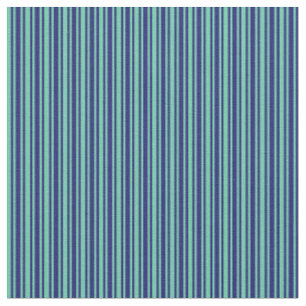 Mitternachtsblau und Aquamarine-Muster Stoff