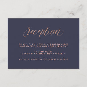 Mitternachtsblau-und Begleitkarte