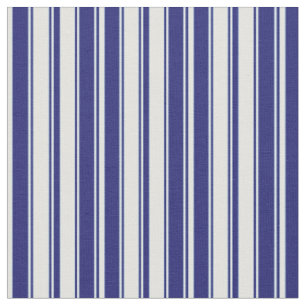 Mitternachtsblau und hellkyfarbene Linien Stoff