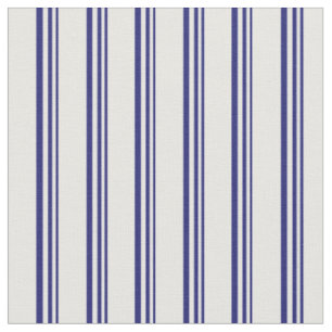 Mitternachtsblau und weiße farbige Linien Stoff