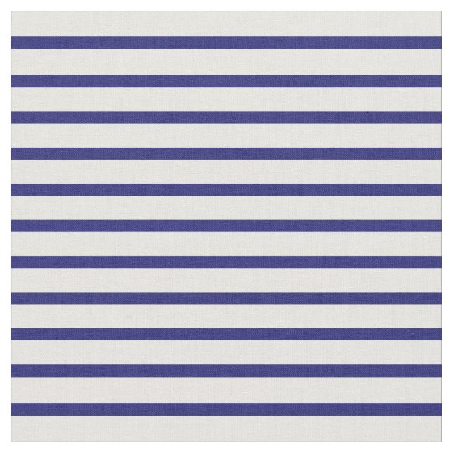 Mitternachtsblau und weiße Streifen Stoff (Nahaufnahme)