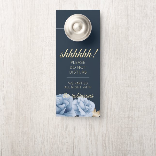 Mitternachtsblau Willkommen/Keine Störung der Türv Türanhänger (Auf Knauf)