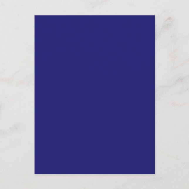 Mitternachtsblaue Einzelfarbe Postkarte (Vorderseite)