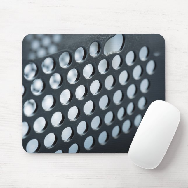 Mitternachtsblaue Ozeanwelle Minimalistisch Mousepad (Mit Mouse)
