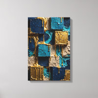 Mitternachtsblaue und geschmolzene goldene Würfel