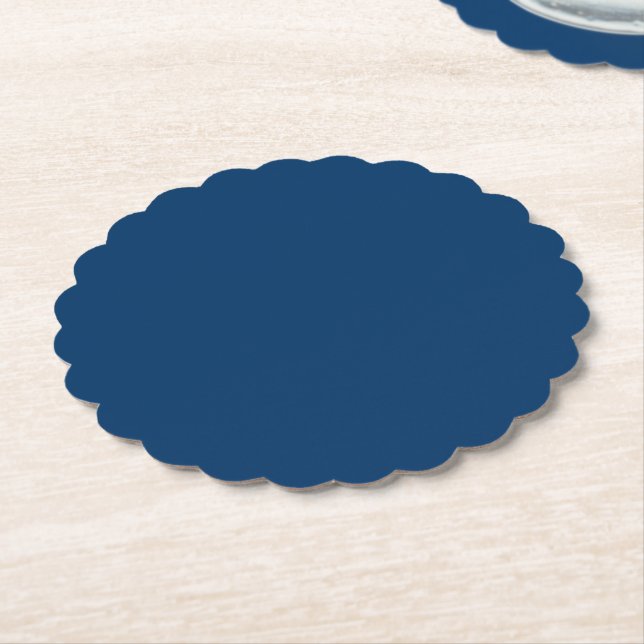 Mitternachtsblaue Untersetzer mit Muschelrand aus  (angewinkelt)
