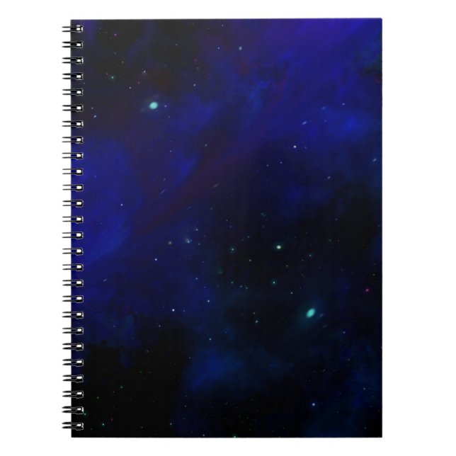 Mitternachtsblauer Himmel mit Sternen Notizblock (Vorderseite)