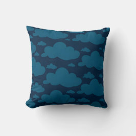 Mitternachtsblaues Cloud Pattern Throw Kissen
