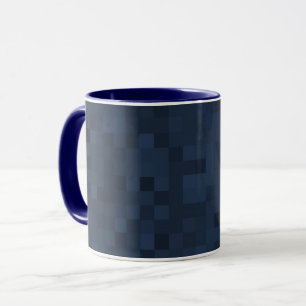 Mitternachtsblaues Mosaikmuster, Tasse