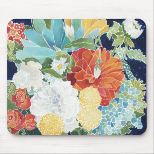 Mitternachtsblumen-III Mousepad