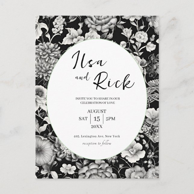 Mitternachtsblut: Eine dunkle blumengeschichtliche Postkarte (Vorderseite)