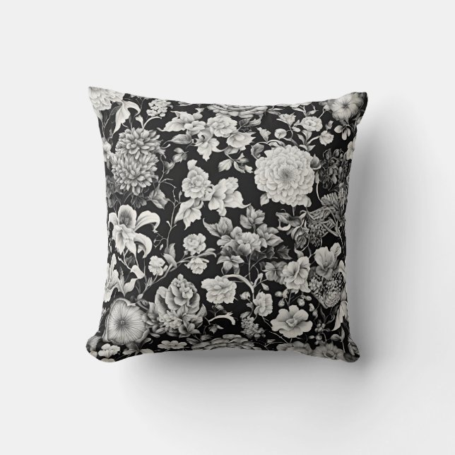 Mitternachtsblut: Eine dunkle Blumenhochzeit Kissen (Vorderseite)