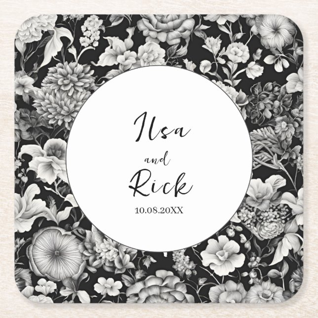 Mitternachtsblut: Eine dunkle Blumenhochzeit Rechteckiger Pappuntersetzer (Vorderseite)