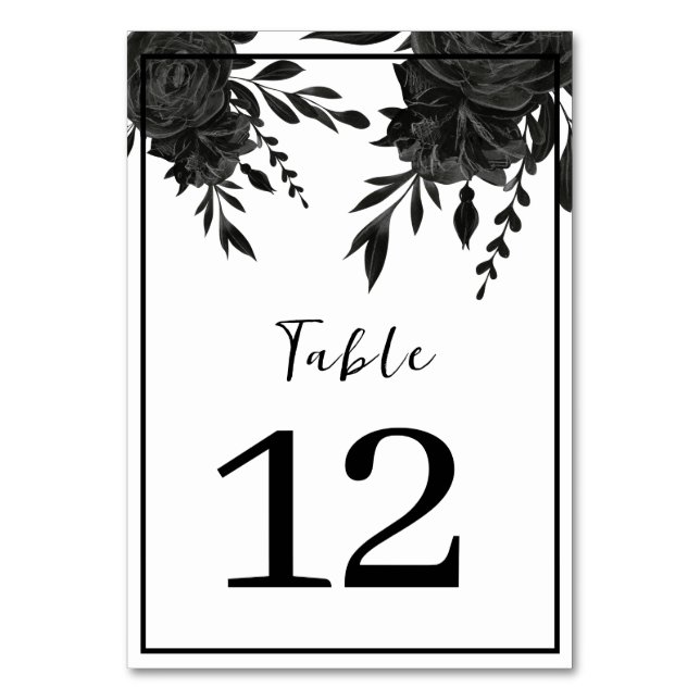 Mitternachtsblut: Eine dunkle Blumenhochzeit Tischnummer (Vorderseite)