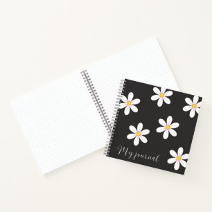Mitternachtsblüte - Blumenzeitschrift Notizbuch