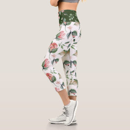 Mitternachtsblüte Capri Leggings