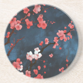 Mitternachtsblüten Getränkeuntersetzer