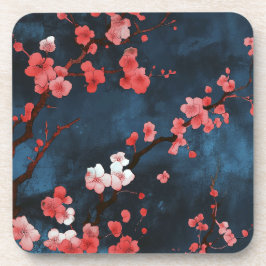 Mitternachtsblüten Getränkeuntersetzer