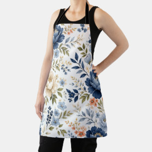 Mitternachtsblüten-Timeless Floral Eleganz Schürze
