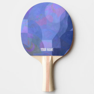 Mitternachtsbögen - Indigogeometrie Tischtennis Schläger